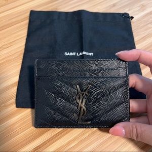 YSL Cassandre Card Holder